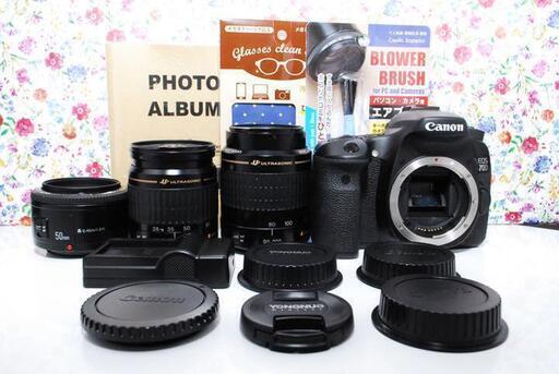 ☆全国発送対応☆交渉可☆◇超人気◇Canon EOS 70D トリプルレンズ