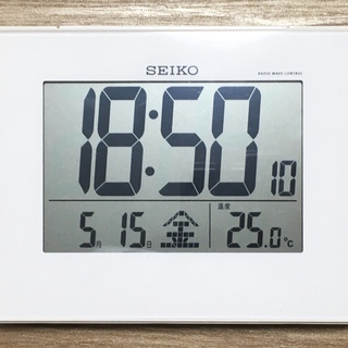 置き電波時計 ・ 目覚まし・日付・ 温度  ¥1,840→¥1,...
