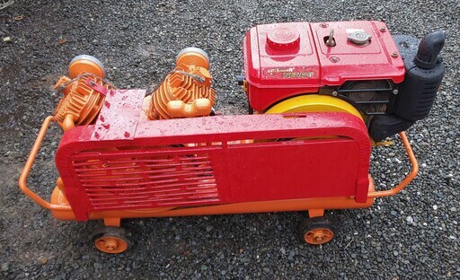 鹿児島発　ディーゼルエンジンコンプレッサー　ヤンマー６馬力エンジン搭載 鹿児島発 ディーゼルエンジンコンプレッサー ヤンマー6馬力エンジン搭載