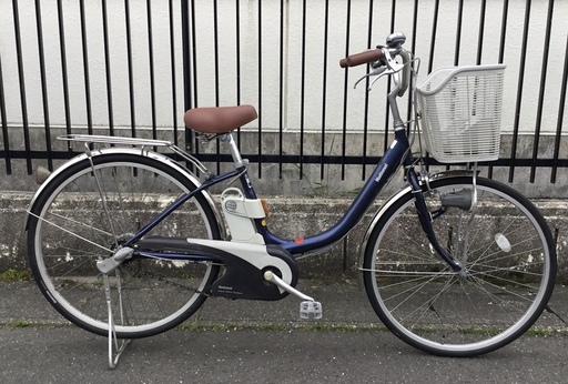 ＜動作品＞パナソニック・アルフィット・Vivi 電動アシスト自転車・3段変速 26インチ・充電器付