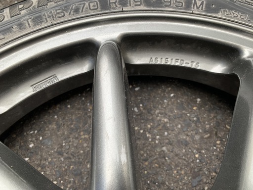 フェラーリ F430 純正 BBS スペアタイヤ 19インチ 中古 1本 タイヤ 