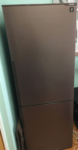 冷蔵庫 シャープ 271L ブラウン