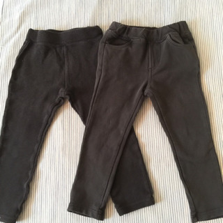 (124) 黒のズボン  無料  100cm