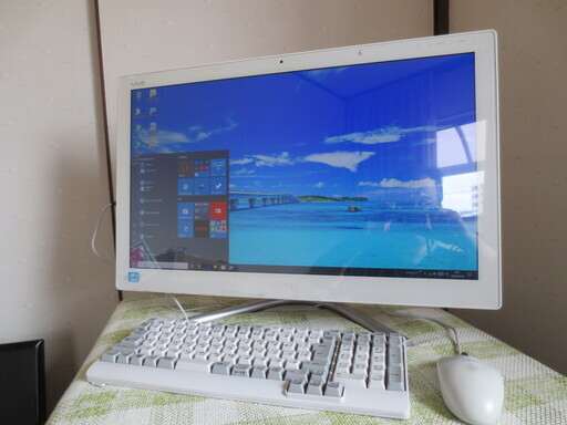訳ありSONY 一体型PC　WIN10Pro メモリ8GB HDD1テラ/ブルーレイ/地デジ Offce付多彩なソフト