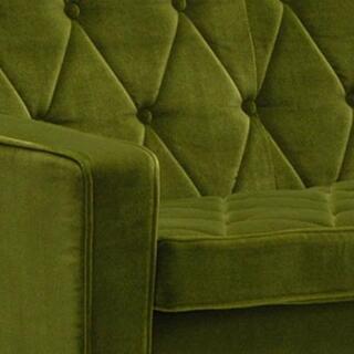 カリモク60 ロビーチェア　モケットグリーン