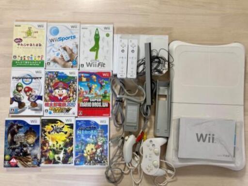 Nintendo Wiiセット（マリオ、WiiFit、桃鉄など）