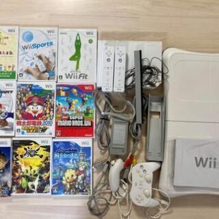 Nintendo Wiiセット（マリオ、WiiFit、桃鉄など）