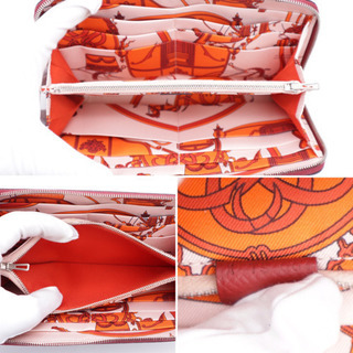 HERMES/アザップロング シルクイン ラウンドファスナー長財布》ABランク