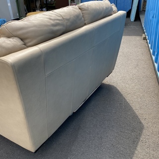 Italsofa イタルソファ ソファ 2シーター 本革 ベージュ 高級 中古品