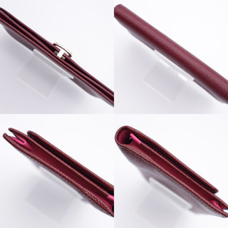 BVLGARI/ブルガリブルガリ ロゴクリップ 二つ折り長財布》Aランク