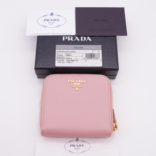 《PRADA/サフィアーノ二つ折り財布》1ML522 ピンク A...