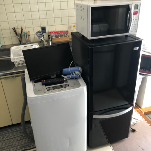 家電5点セット　テレビ　冷蔵庫　オーブンレンジ　洗濯機　ドライヤー
