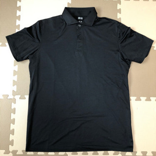 ユニクロ　ポロシャツ  メンズ　XL 黒