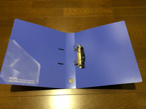 D型2穴リングファイル　ブルー　A4 21冊
