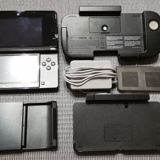 3DS本体黒色 & 拡張スライドパッド & ソフト6本