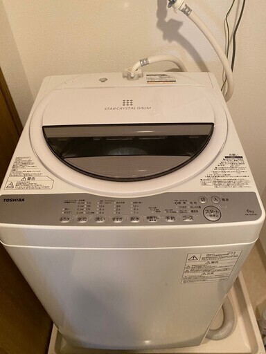 ⑨J03 美品！17日のお持ち帰り限定 TOSHIBA 全自動洗濯機 5kg 2019年製 AW-5G6(W)