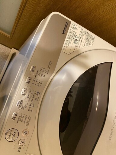⑦K03 17日のお持ち帰り限定 TOSHIBA 全自動洗濯機 5kg 2019年製 AW 