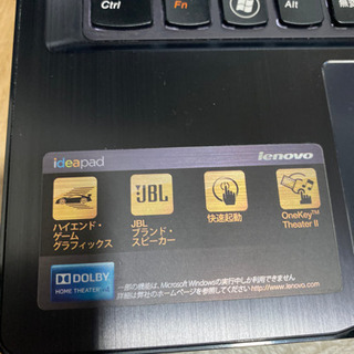 【テレワークに最適】ノートパソコン　lenovo Ideapad Y580 core-i7 メモリ16GB