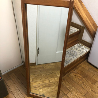 木製淵の鏡