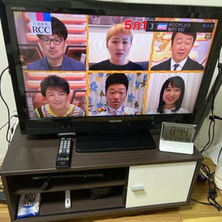 東芝REGZA32型テレビ+テレビ台のセット