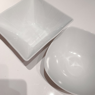 白山陶器、MAKKO白いお皿2枚