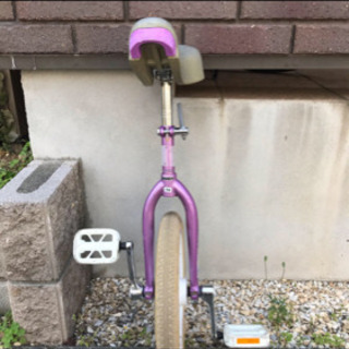 紫の可愛い一輪車