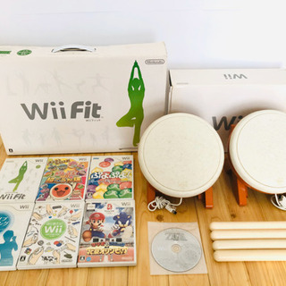Wii &Wii Fit&太鼓の達人セット＋おまけソフト付き　本...