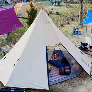 ●決まりました！●DOD𓃹ビッグワンポールテント （ベージュ）