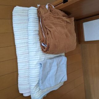 シングル敷パッド2枚　毛布カバー　枕カバー