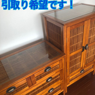 セット売り希望】アジアン バンブーチェスト