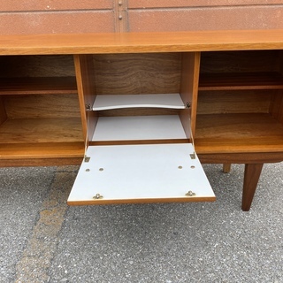 サイドボード ブラウン アンティーク調 ヴィンテージ調 W2120 中古品