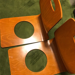 木製の座椅子　２脚