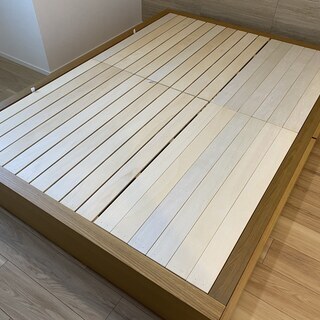 無印良品 収納ベッド ダブルサイズ オーク材