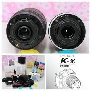 値引きOK❤️新品級！PENTAX K-x ダブルズームレンズキット ❤️