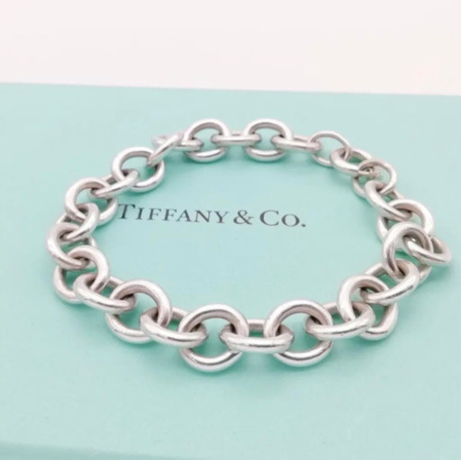 美品 Tiffany&Co. ティファニー オーバル リング ドーナツ チェーン