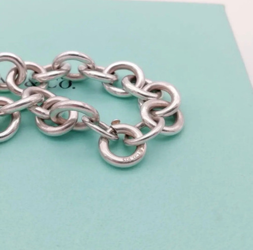 TIFFANY\u0026Co. オーバル リンク ドーナツ チェーン ブレスレット