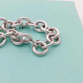 美品 Tiffany&Co. ティファニー オーバル リング ドーナツ チェーン 