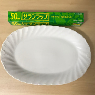白い大皿×1