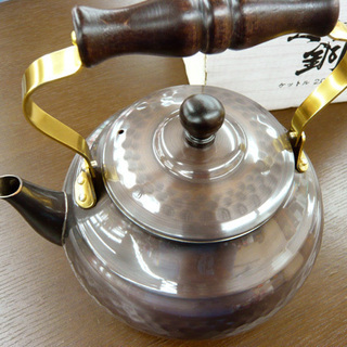 未使用 美銅シリーズ 2リットル ケトル ブロンズ加工 copper 100 新光