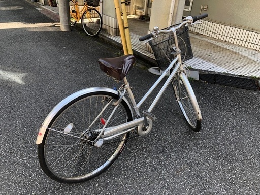 【お取引中】ミヤタ自転車　27インチ  シティーサイクル　内装三段ギア　ワンツーロック