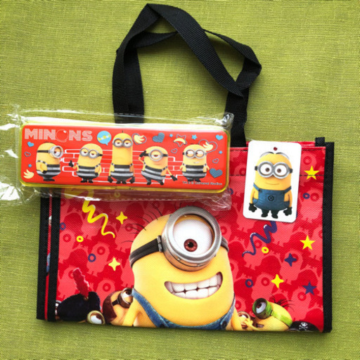 新品 ミニオンズ ペンケース 鉛筆 消しゴム トートバッグ ミニオン さくら 千里中央のキッズ用品 幼児教育 の中古あげます 譲ります ジモティーで不用品の処分