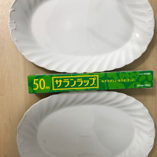 白い大皿×2