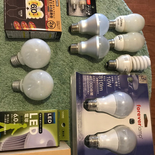 LED電球 、蛍光灯電球、センサー付きLED電球色々セット