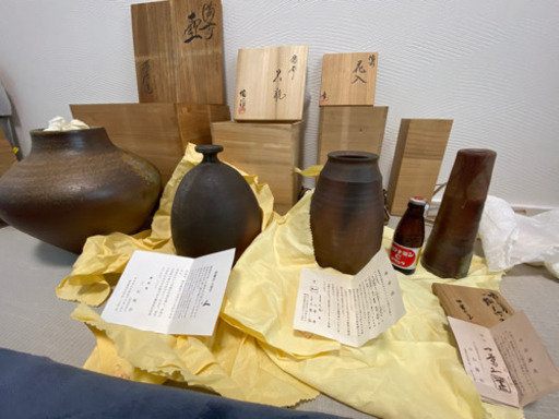 備前焼　三村陶伯　大饗章　小山満夫　小山末廣　骨董　古美術　アンティーク