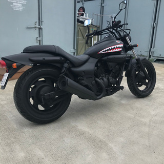 宮城県仙台市！！ カワサキ エリミネーター 250Ｖ バイク マットブラック シャークマウス仕様 ミリタリー  自賠責令和4年5月まで