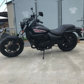 宮城県仙台市！！ カワサキ エリミネーター 250Ｖ バイク マットブラック シャークマウス仕様 ミリタリー  自賠責令和4年5月まで