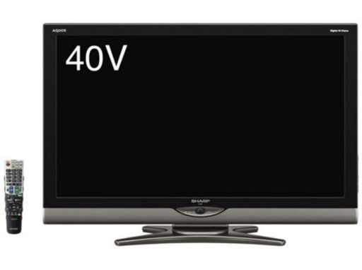 〓完売〓　SHARP 亀山製 液晶カラーテレビ40型【TV 台・DVDレコーダーもつけます。】LC-40SE1