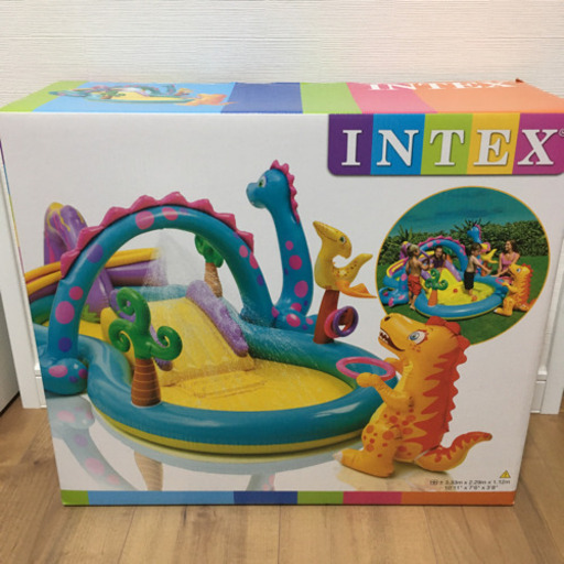 【新品未使用品】INTEX インテックス ダイナランド プレイセンター すべり台付き プール