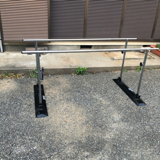 KAWAMURA カワムラ 平行棒 H710×870×1515 高さ調節可能 組み立て式 歩行訓練 介護 介助 リハビリ