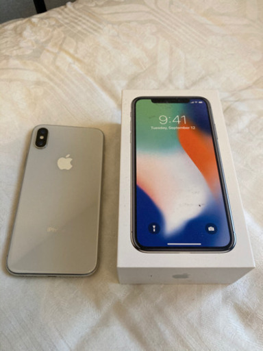 iPhone X SIMフリー 256gb シルバー AppleCare 交換品